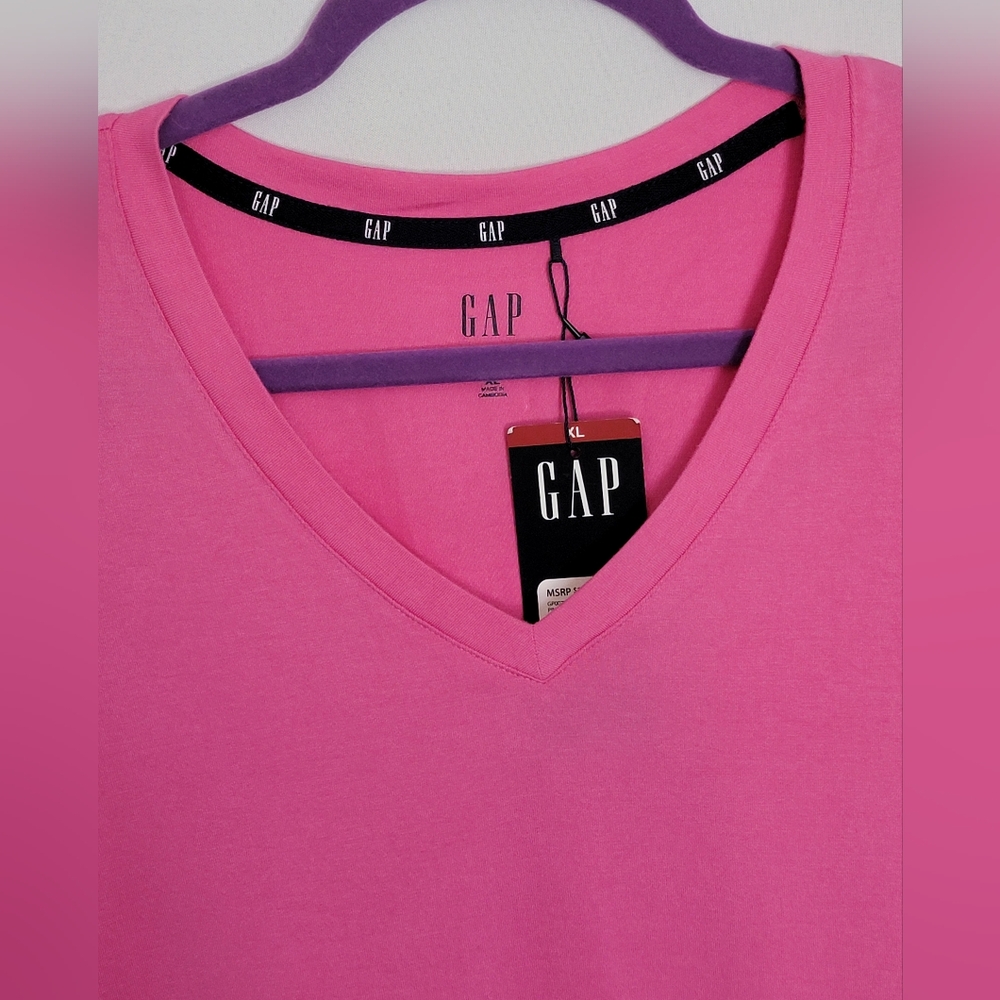 NWT GAP Pink Short Sleeve Tee Size XL - Picture 2 of 7